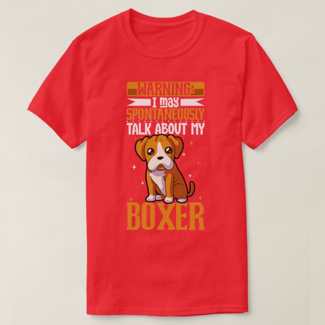 Boxer älskare t shirt (Design framsida)
