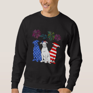 Boxer American Flagga A Lång Ärmad Tröja