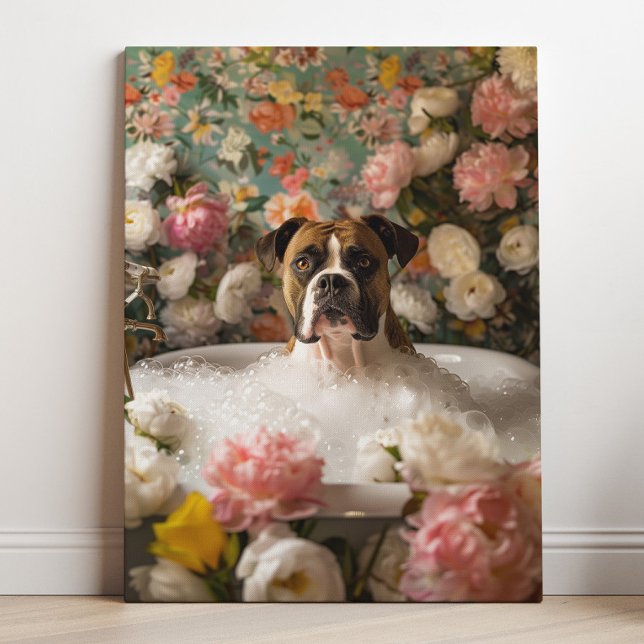 Boxer Art | Boxer Badrumsduk Canvastryck (Skapare uppladdad)