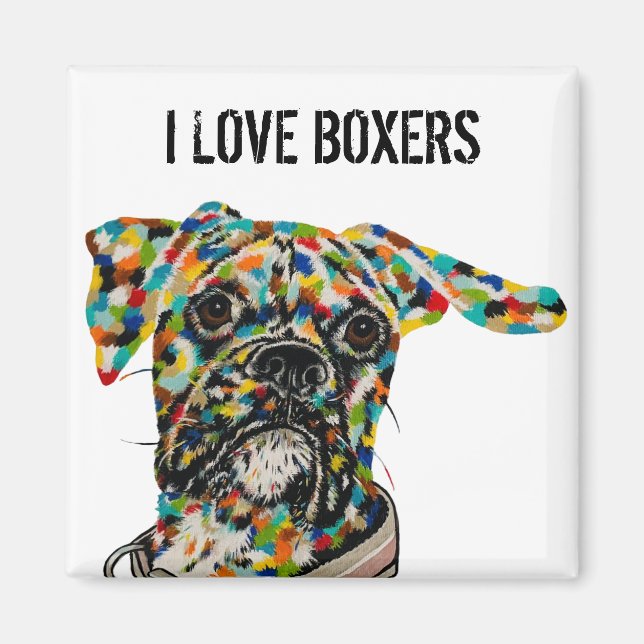 Boxer Art Magnet (Framsidan)