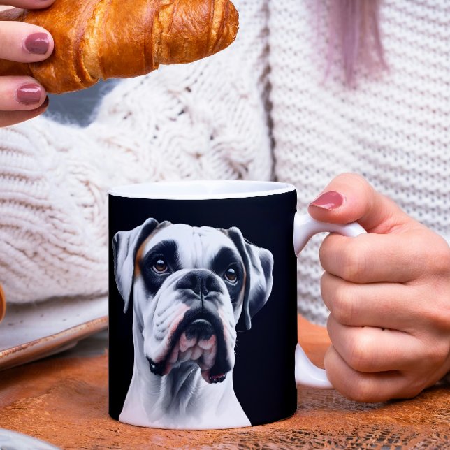 Boxer Beauty: Timless Hund Charm Kaffemugg (Skapare uppladdad)