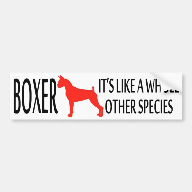 Boxer Bildsticker Bildekal (Framsidan)