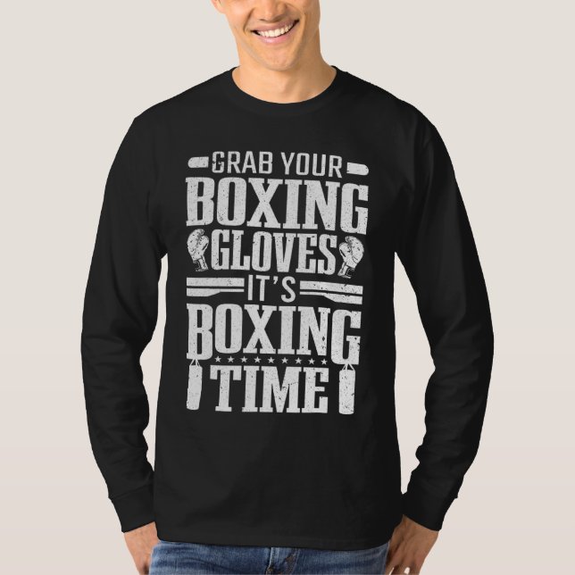 Boxer Boxing Grab Din Boxing Glove Boxing T Shirt (Framsida)