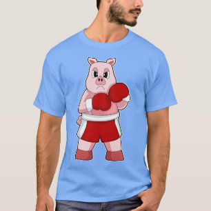 Boxer Boxing-handskar för gris Boxing Boxing T Shirt