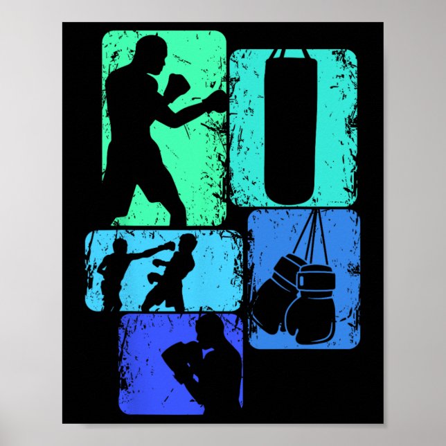Boxer Boxing Kids Boys Poster (Framsidan)