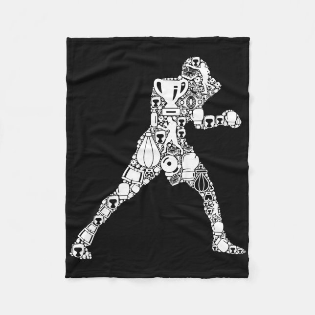 Boxer Boxing Manar Kids Boys Fleecefilt (Framsidan)