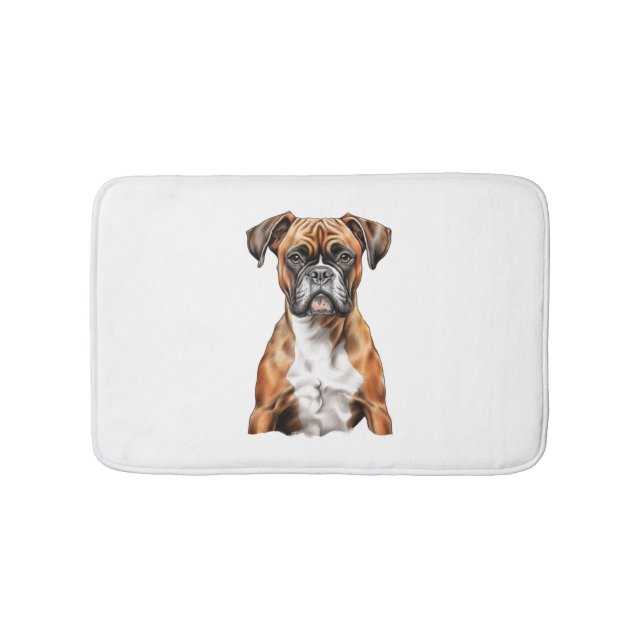 Boxer Buddies Cute Hund design för Loyal Boxer Badrumsmatta (Framsidan)