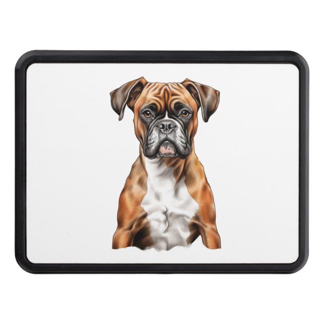 Boxer Buddies Cute Hund design för Loyal Boxer Dragkroksskydd (Framsidan)