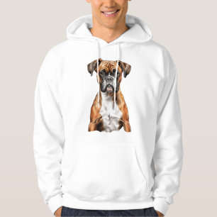 Boxer Buddies Cute Hund design för Loyal Boxer Hoodie