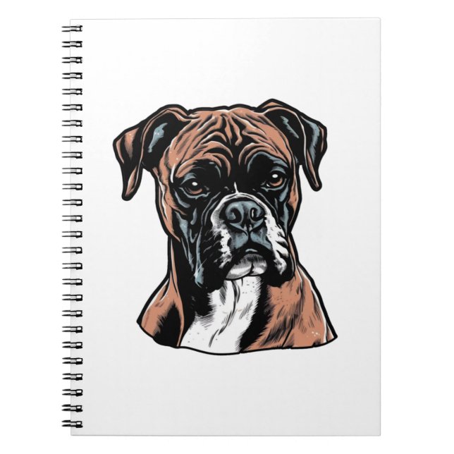 Boxer Buddy Humous Protective Anteckningsbok (Framsidan)