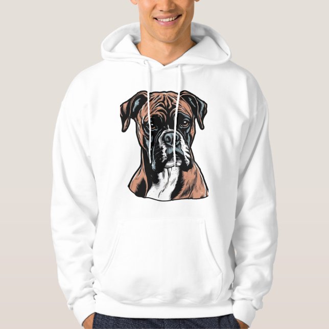 Boxer Buddy Humous Protective Hoodie (Framsida)