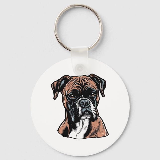 Boxer Buddy Humous Protective Nyckelring (Framsida)