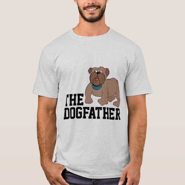 BOXER BULLDOG PAPPAS T-shirts (Framsida)