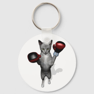 Boxer Cat Nyckelring