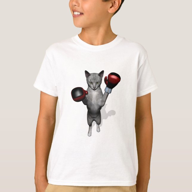 Boxer Cat Tee Shirt (Framsida)