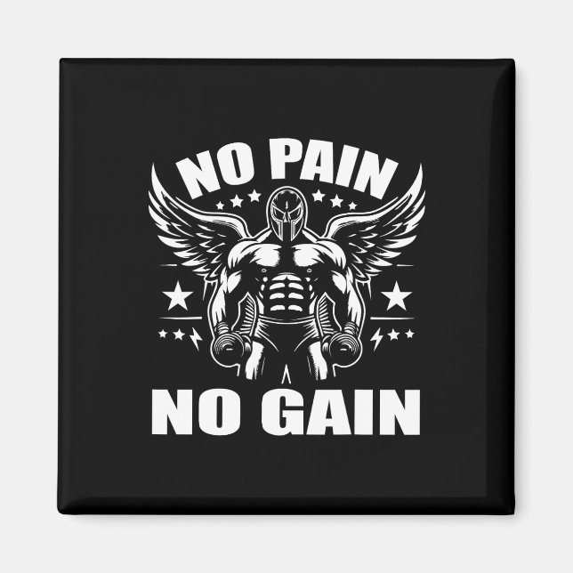 Boxer citerar: Ingen smärta, ingen vinklad, ingen  Magnet (Framsidan)