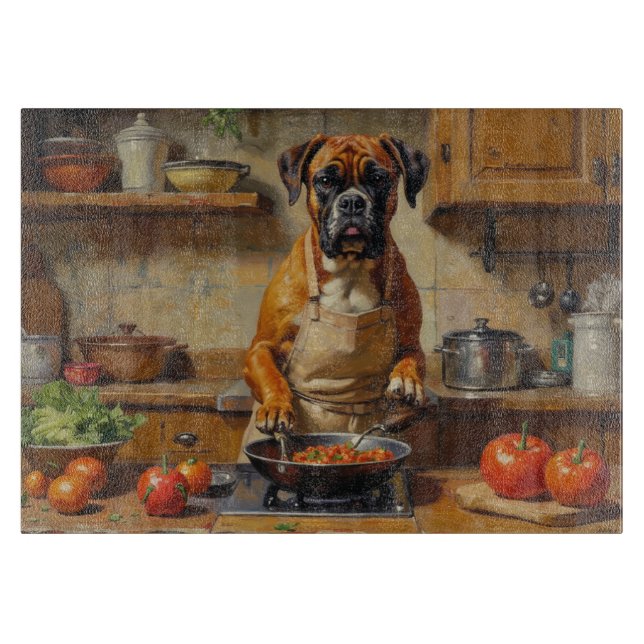 Boxer Cooking in Kitchen (Framsidan)