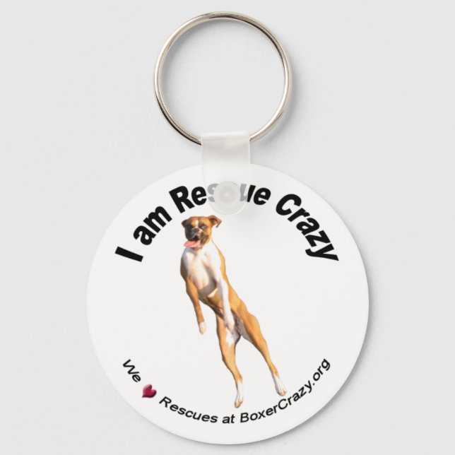 Boxer Crazy Keychain - Rädding Nyckelring (Framsida)