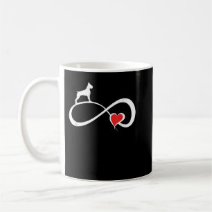Boxer Croved Öron Hund Mamma Eternity Heart Valent Kaffemugg