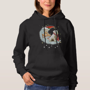 Boxer Cute jul Måne Santa Julafton Hund T Shirt