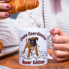 Boxer Dog Chaos Coordinator Magisk Mugg