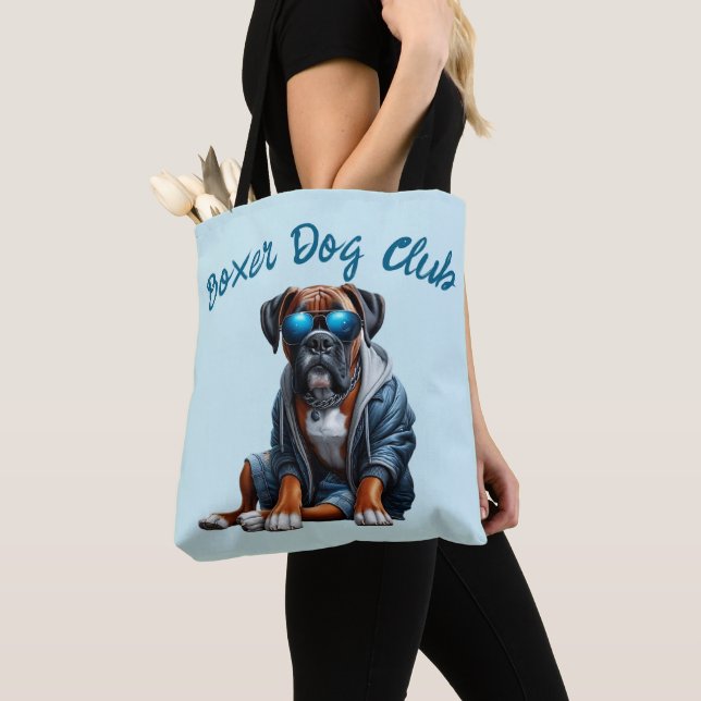 Boxer Dog Club Tygkasse (Närbild)