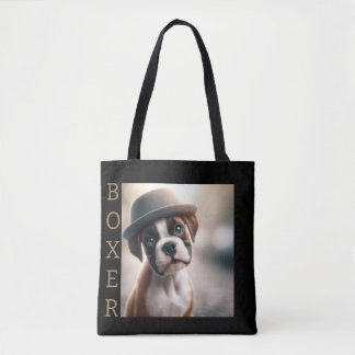 Boxer Dog in Style Tygkasse