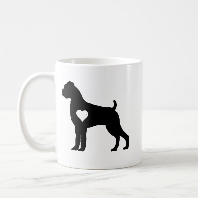 Boxer Dog Mug Gift Kaffemugg (Vänster)