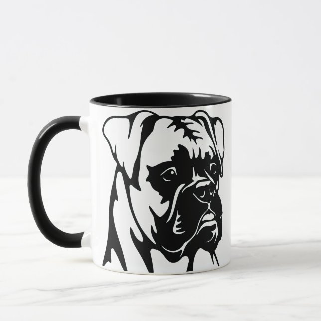 Boxer Dog Mugg (Vänster)