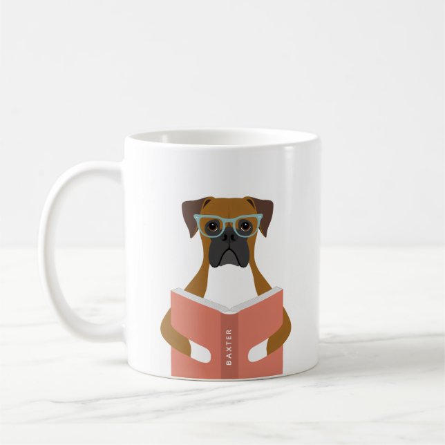 Boxer Dog Mugs Kaffemugg (Vänster)
