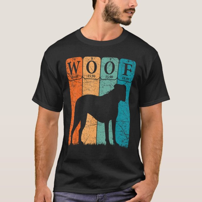 Boxer Dog Periodic Table Elements Dog Lover Woof T Shirt (Framsida)