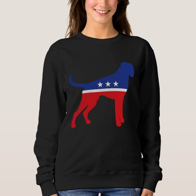 Boxer Dog  Political Symbol Election Mascot T Shirt (Framsida)