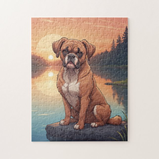 Boxer dog pussel (Vertikal)