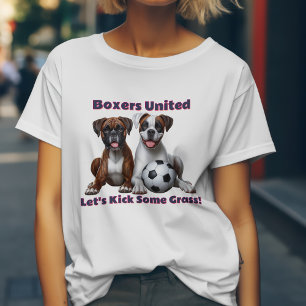 Boxer Dogs United Låt oss sparka lite gräs  T Shirt