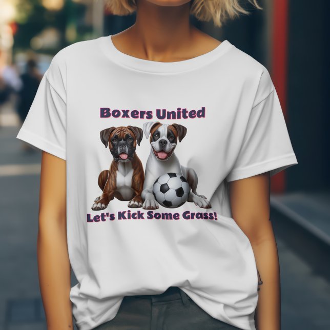 Boxer Dogs United Låt oss sparka lite gräs  T Shirt (Skapare uppladdad)
