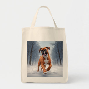 Boxer Elegant Livsmedel Tote Bag Tygkasse