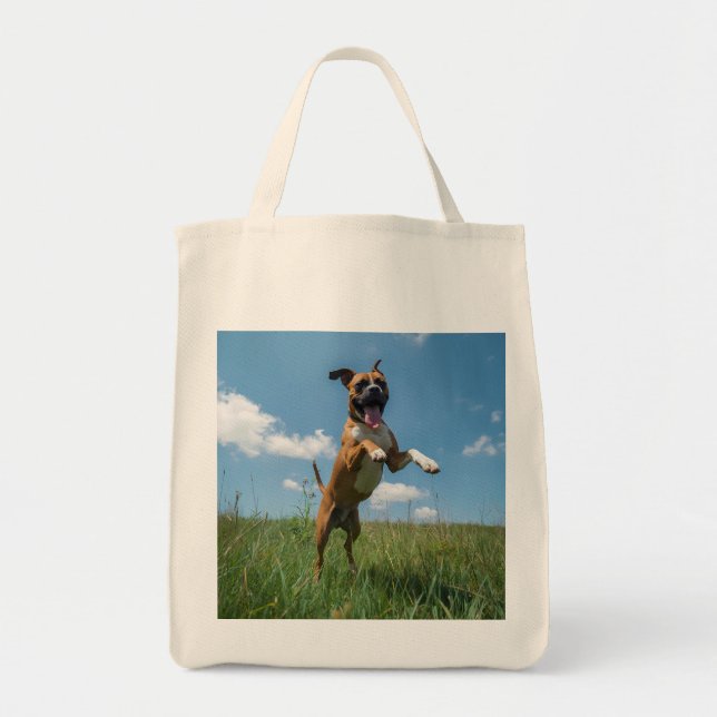 Boxer Elegant Livsmedel Tote Bag Tygkasse (Framsidan)