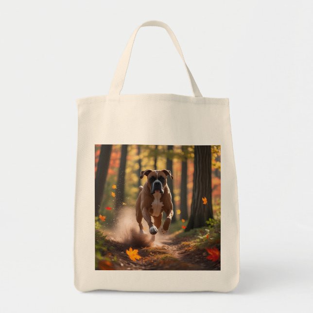 Boxer Elegant Livsmedel Tote Bag Tygkasse (Framsidan)