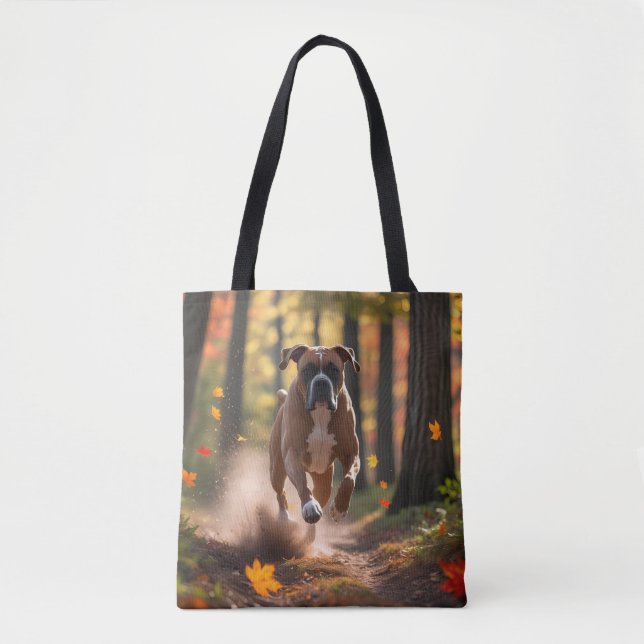 Boxer Elegant Tote Bag Tygkasse (Framsida)