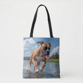 Boxer Elegant Tote Bag Tygkasse
