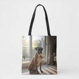 Boxer Elegant Tote Bag Tygkasse