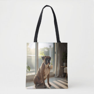 Boxer Elegant Tote Bag Tygkasse