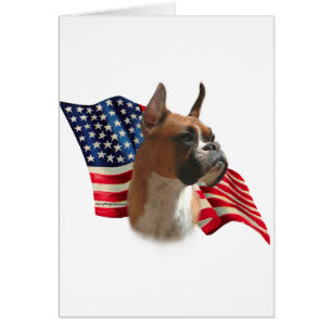 Boxer Flagga Hälsningskort