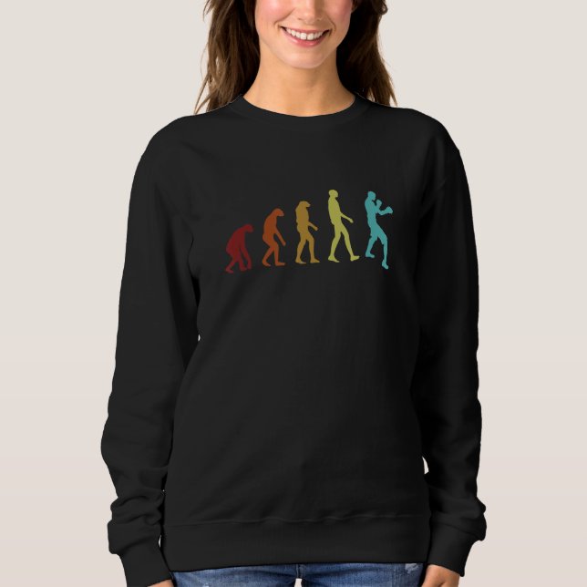 Boxer för Retro Boxer Evolution Thai Boxer Kickbox T Shirt (Framsida)