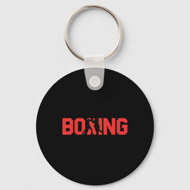 Boxer för roligt Boxing Gift Sparring Partner Boxe Nyckelring (Framsida)