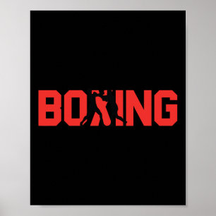 Boxer för roligt Boxing Gift Sparring Partner Boxe Poster