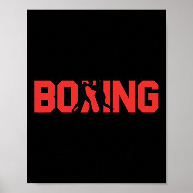 Boxer för roligt Boxing Gift Sparring Partner Boxe Poster (Framsidan)