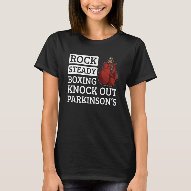 Boxer för Steady Boxing-knapp för sten T Shirt (Framsida)
