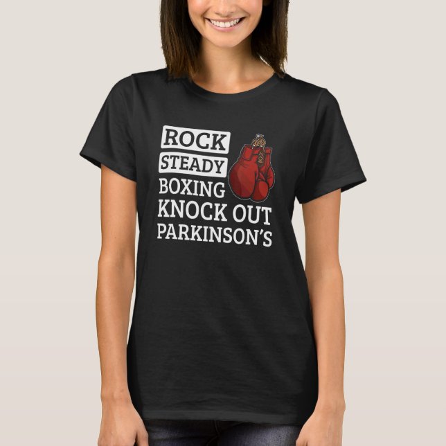 Boxer för Steady Boxing-knapp för sten T Shirt (Framsida)