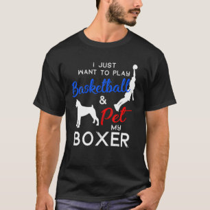 Boxer Funny Basketball Hundägare Älskare Julafton T Shirt